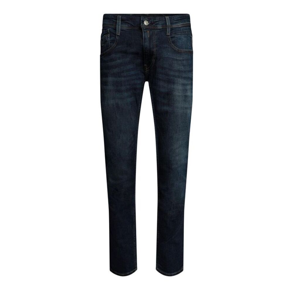 Replay Mens Anbass Denim Slim Jeans / Dark Blue